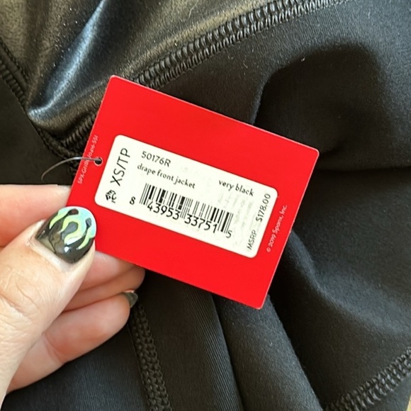 Spanx Black Drape Jacket XS - Picture 7 of 13